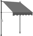 vidaXL Markise Einziehbar Anthrazit 150x150 cm Stoff und Stahl