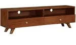 vidaXL TV-Schrank Altholz Massiv 140x30x40 cm