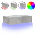 vidaXL TV-Schrank mit LED-Leuchten Betongrau 60x35x15,5 cm
