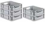 PROREGAL SparSet 5x Eurobox NextGen Economy, Griffe offen, HxBxT 12x30x40cm, 11
