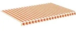 vidaXL Markisenbespannung Gelb und Orange 4,5x3 m