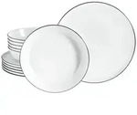 CreaTable Chef Collection Black Line Tafelservice 12-tlg Porzellan