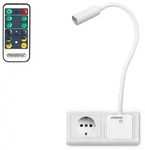 MONZANA&reg; LED Steckerlampe Timer Dimmbar mit Fernbedienung tageslichtwei&szlig;
