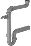 KIRCHHOFF ECO SAVE Raumspar Siphon K&uuml;chensp&uuml;le, Abfluss f&uuml;r Sp&uuml;le K&uuml;che aus