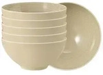 Seltmann Weiden Beat Color Glaze M&uuml;slischale &oslash; 15,7 cm 6er Set Sandbeige