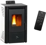 Luft- Pelletofen Anita 9,4 kW Sannover wei&szlig;
