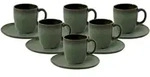 like. by Villeroy & Boch Lave vert Kaffeetasse mit Untertasse 190 ml 6er Set