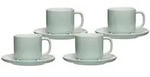 Ritzenhoff & Breker JASPER Kaffeetasse mit Untertasse 240 ml 4er Set mint