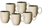 Ritzenhoff & Breker Skog Kaffeebecher-Set 400 ml 6-teilig - Dunkelgr&uuml;n