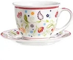 Ritzenhoff & Breker SHANTI Milchkaffee Tasse mit Untertasse 350 ml