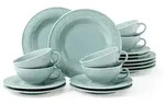 Seltmann Weiden Beat Color Glaze Teeservice 18-teilig - Arktisblau