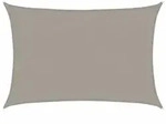 vidaXL Sonnensegel 160 g/m2 Rechteckig Hellgrau 2x3 m HDPE