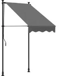 vidaXL Markise Einziehbar Anthrazit 100x150 cm Stoff und Stahl