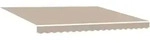 vidaXL manuelle einziehbare Markise Beige 400x300 cm