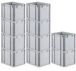 PROREGAL SparSet 10x Eurobox NextGen Economy, Griffe zu, HxBxT 32x30x40cm, 30 Liter,
