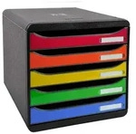 Exacompta 3097298D 1x BIG-BOX PLUS mit 5 offenen Laden - Harlekin glossy
