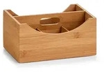 Zeller Bambus Ordnungsbox Aufbewahrungskorb Aufbewahrungskiste 25 x 18 x 12 cm