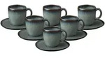 like. by Villeroy & Boch Lave gris Kaffeetasse mit Untertasse 190 ml 6er Set