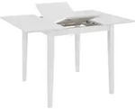 vidaXL Ausziehbarer Esstisch Wei&szlig; (80-120)x80x74 cm MDF