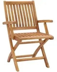 vidaXL Klappbare Gartenst&uuml;hle 2 Stk. Massivholz Teak