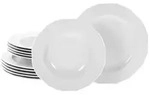 CreaTable Arianne Weiss Tafelservice 12-tlg Porzellan