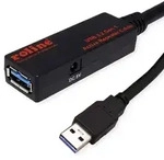 ROLINE USB 3.2 Gen 1 Aktives Repeater Kabel, schwarz, 15 m