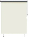 vidaXL Rollo mit Vorh&auml;ngen Creme 200 x 250 cm Stoff und Aluminium