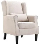 vidaXL Sessel Beige Stoff