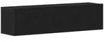 vidaXL TV-Schrank Schwarz Eichen-Optik 120x30x30,5 cm Holzwerkstoff
