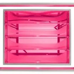 Exacompta 228654D 1x ECOBOX Schubladenbox mit 4 Laden - Himbeerfarben