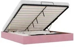 vidaXL Ottoman-Bett ohne Matratze Rosa 200x200 cm Samt