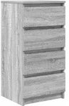 vidaXL Sideboard Grau Sonoma 37,5x35x76 cm Holzwerkstoff