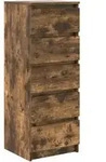 vidaXL Sideboard mit Schubladen R&auml;uchereiche 37,5x35x99 cm