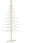 vidaXL Weihnachtsbaum Holz zum Schm&uuml;cken 210 cm Massivholz Kiefer