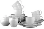 Seltmann Weiden Rondo/Liane Wei&szlig; Kaffeeservice 20-teilig