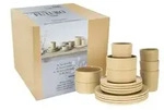 CreaTable Futuro Sand Kombiservice 16-tlg Steinzeug