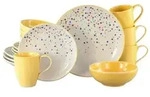 CreaTable Joy Gelb Kombiservice 16-tlg Steinzeug