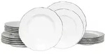 CreaTable Maria Theresia Platin Tellerset 18-tlg Porzellan