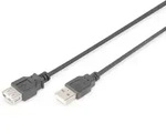 DIGITUS USB Verl&auml;ngerungskabel, Typ A St/Bu, 1.8m