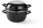 HENDI Muscheltopf, emailliert - mit Deckel, 4,2L, ⌀260x(H)210mm