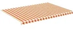 vidaXL Markisenbespannung Gelb und Orange 5x3,5 m