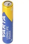 VARTA Batterien Alkaline LONGLIFE Power, AAA Micro LR03, 1,5 V, Packung: 4 St&uuml;ck