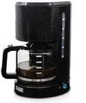 Briebe Elegance Filterkaffeemaschine mit Glaskanne 10 Tassen, Wiederverwendbare