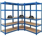 PROREGAL MegaDeal 1x Eckregal + 2x Schwerlastregal Taurus HxBxT 180x180x60cm...