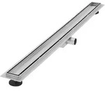 LuxeBath Duschrinne 100 cm 2-in-1 befliesbar Silber &ndash; Edelstahl-Bodenablauf...