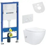 Belvit Sp&uuml;lrandloses H&auml;nge WC Set mit Bidet Taharet Funktion Softclose Sitz...