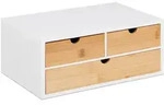 Relaxdays Schreibtisch Organizer, 3 Schubladen, f&uuml;r B&uuml;routensilien, HxBxT: 14 x 33