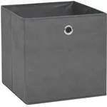 vidaXL Aufbewahrungsboxen, 32 x 32 x 32 cm, Vliesstoff, grau, 10 St&uuml;ck