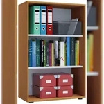 VCM B&uuml;roregal & B&uuml;cherregal Lona Buche B. 70 x H. 111 x T. 37 cm