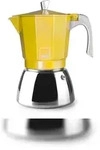 IBILI - Elba Peach Espressokocher, 6 Tassen, 300 ml, Aluminiumguss, Edelstahlboden,
